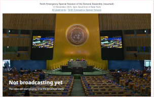 United Nations General Assembly Meeting - 12 Dec 2023