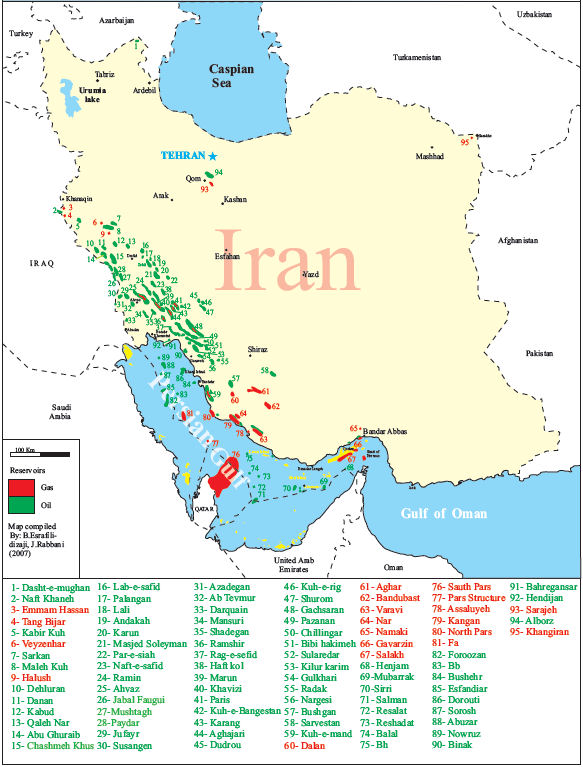 Iran's oil and gas reserves